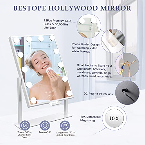 BESTOPE PRO Vanity Mirror with Lights Hollywood Mirror Lighted Makeup