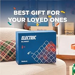 Bedsure Heated Blanket Electric Twin - Soft Ribbed