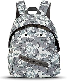 ZIPIT Grillz Backpack for Boys Elementary School & Preschool, Cute Book Bag for Kids, Sturdy & Lightweight (Grey Green)