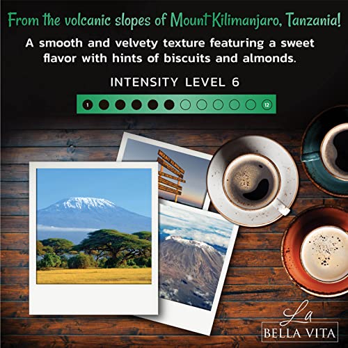 Kilimanjaro Africa Single Origin Dark Roast Coffee Capsules Nespresso
