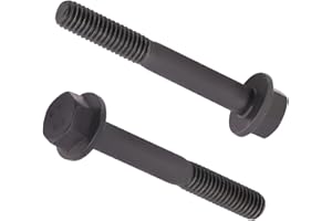 AOESIN M12-1.75 x 90mm (4 pcs) Flanged Hex Bolt Screws Black Oxide Finish, 10.9 Grade Alloy Steel, Large Flange Washer Head, DIN6921/GB5789, Partial Thread