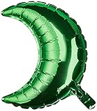 Anagram International Crescent Foil-Flat-Balloon, 17", Green