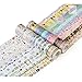 R Molshine Set of 25 Decorative Japanese Washi Masking Adhesive Tape – Gallery Series - Collection, (15mm x 7m, 0.59inch x 7.6 Yards) for DIY