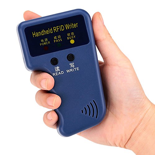Handheld 125KHz RFID ID Card Writer/Copier Duplicator + 5pcs Writable EM4305 Key Cards