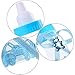 Pangda 12 Pieces Blue Candy Bottles and 50 Pieces Blue Mini Acrylic Pacifiers for Baby Shower Favors