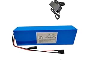 48V 20Ah 13S2P Ebike Battery for 1000W 750W 500W Waterproof Electric Bicycle Scooter Motor E-Bike Lithium-Ion Battery with Ch