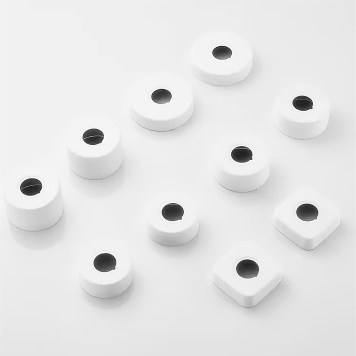 JRJUBB Pack of 2 White 25mm (3/4 Inch) Pipe Rosette Cover, Stainless Steel, Tap, Shower Fitting, Radiator, Trap Connector — image 1