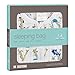 aden + anais Baby Sleeping Bag, 100% Cotton Muslin, Wearable Swaddle Blanket for Girls & Boys, Newborn Sleep Sack, Breathable & Lightweight, TOG Rating 1.0, Paper Tales- Alpha, 0-6 Months