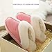 Womens Slipper Faux Fur Fluffy Slip-On House Suede Lined/Anti-Skid Sole, Indoor & Outdoor, Pink, Asian41-42 Tag280/MS 42-43