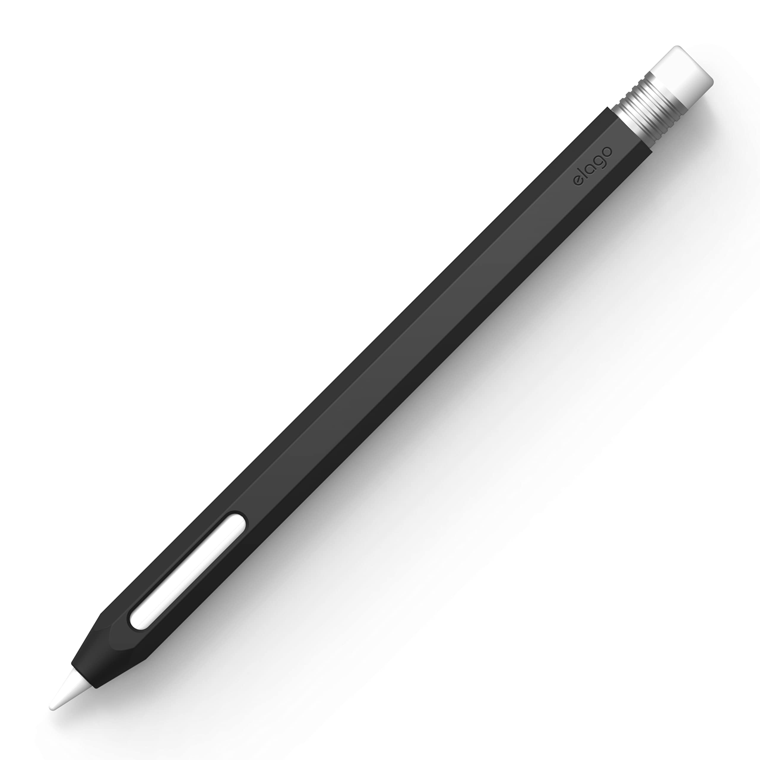 elago Classic Case Compatible with Apple Pencil Pro and Apple Pencil 2nd Generation Classic Design Compatible with Magnetic Charging and Double Tap (Read Installation Instructions-Black)