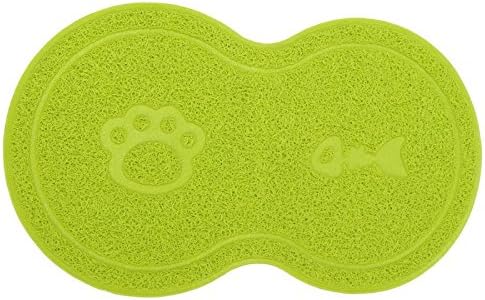 Colorful Pet PVC Placemat Dog Puppy Cat Food Litter Mat Pet Paw Shape Dog Dish Dinner Water Bowl Mat Placemat