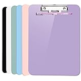 6 PCS A4 Clipboards,Plastic Clipboard with Pen