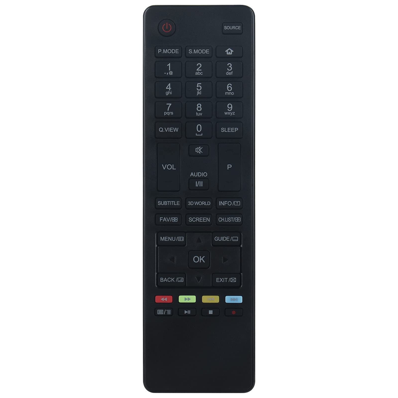 HTR-A18E Replacement Remote Fit for Haier LED TV LE55K5000A LE32B7000C LE40B7000CF LE22M600CF LE24M600CF LE28M500C LE28M600C LE32M600C