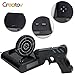CREATOV DESIGN Target Alarm Clock with Gun - Infrared Target and Realistic Loud Sound Effects Fun Pistol Game Clocks for Heavy Sleepers Kids Boys & Girls Infrared 0.8 MW Black