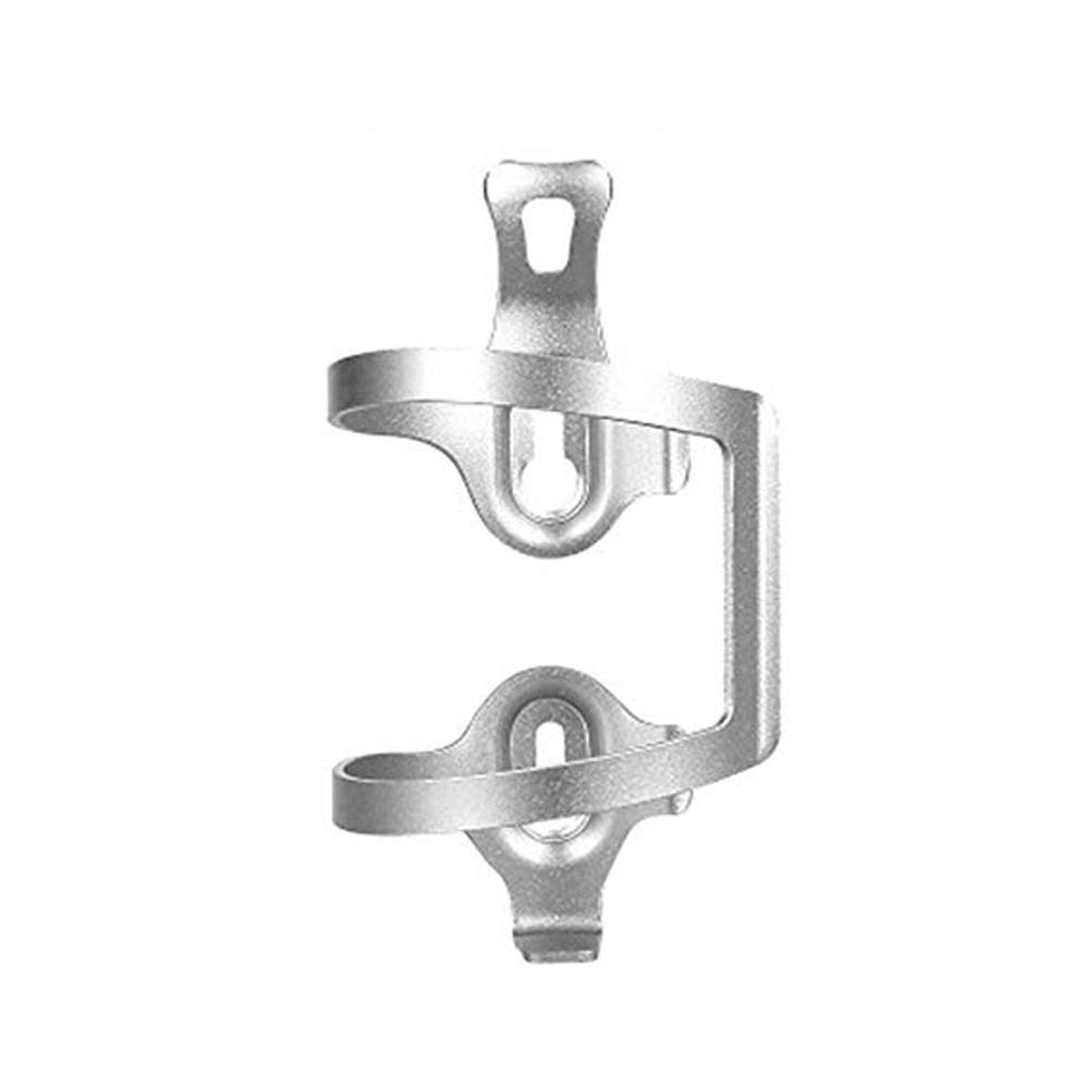 VOANZO Bike Bottle Holde, Aluminum One Piece Mountain Bicycle Cup Holder for Outdoor Cycling, Cycling Bicycle Accessories (silver)