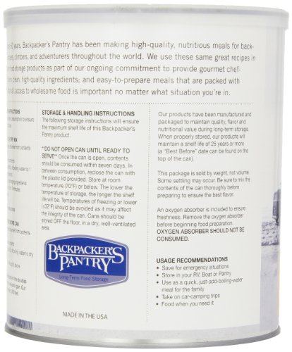 Backpacker's Pantry Mashed Potatoes and Gravy with Beef, 36.1 Ounce, #10 Can