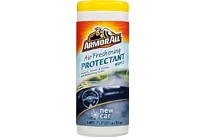 Armor All Car Interior Cleaner Protectant Wipes - Cleaning for Cars & Truck & Motorcycle, New Car, 25 Count, 78533