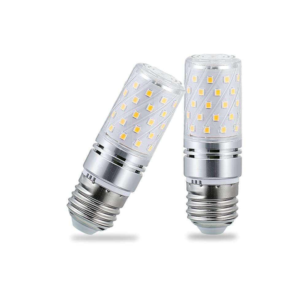 YBTOP 12W E27 LED Corn Screw Bulbs,1200lm 3000K Warm White,100W Incandescent Bulbs Equivalent,Not-dimmable,2-Pack