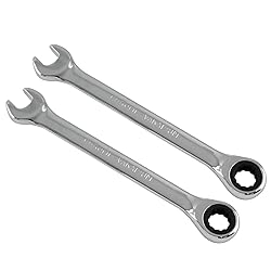 Kyuionty 2 Pcs 8mm Ratcheting Combination