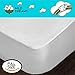 Waterproof Mattress Protector Cover Full Size (54x75+ Stretches to14 inch Deep Pocket) - Plastic Bed Cover - Waterproof Fitted Sheet Cotton Terry White
