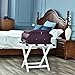 WELLAND Wood Foldable Luggage Rack Holder Luggage Stand for Suitcase for Home Bedroom Guestroom, White
