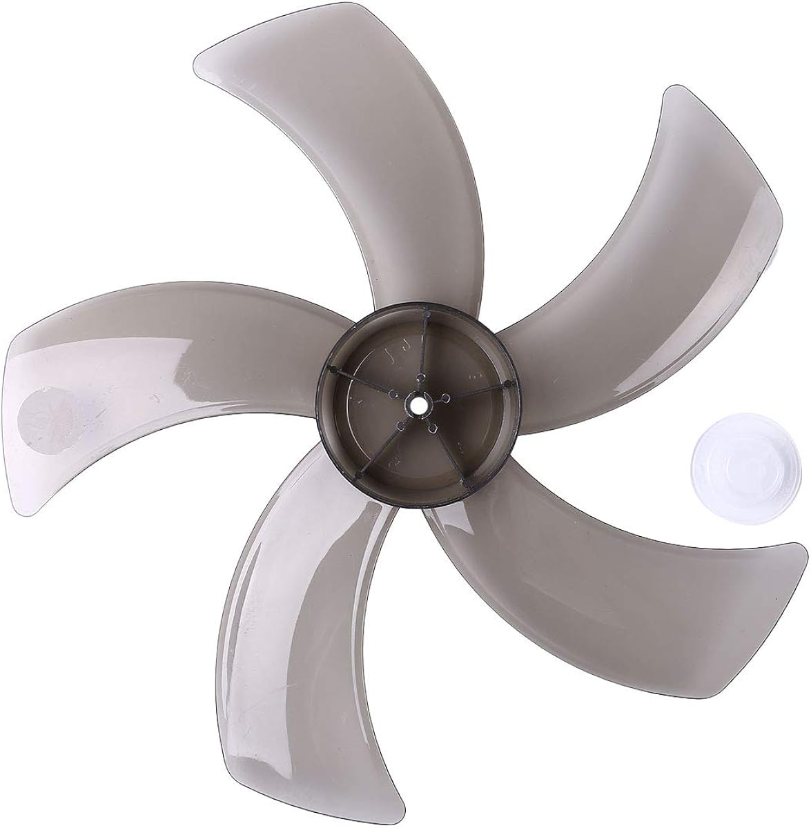 Freebily Lüfterflügel Ersatz 19 Zoll - Universal Ventilatorflügel Mit Mutter - Schwarz Kunststoff