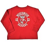 NCAA Wisconsin Badgers Toddler Long Sleeve Tee, 4 Toddler, Red