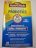 Nature Made Digestive Probiotics Ultra-Strenth, 25 Capsules (Pack of 2)