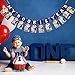 Kitticcino Baseball 1st Birthday Monthly Photo Banner Baseball Theme First Year My Rookie Year Banner for First Birthday Party Decorations Baby Shower Supplies