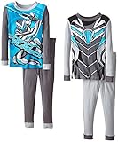 Max Steel Little Boys' Costume 4-Piece Cotton, Blue, 4