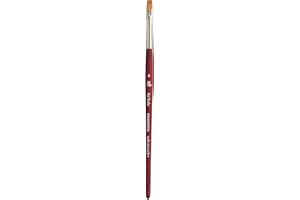 Princeton Velvetouch, Series 3950, Paint Brush for Acrylic, Oil and Watercolor, Flat Shader, 6