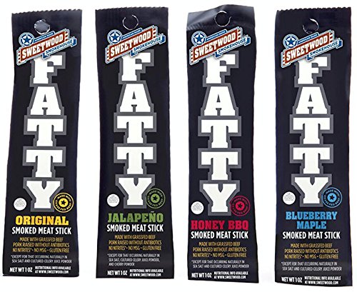 Sweetwood Smokehouse | All-Natural | Fatty Meat Stick | Nitrite-Free | Grass-Fed | Gluten-Free | Variety Pack | 1oz (4 Count) - Thumbnail 6