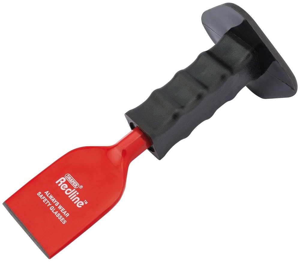 Draper Redline 68568 60 x 220 mm Electricians Bolster with Hand Guard , Blue