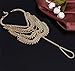 XY Fancy Women Gold Barefoot Coin Ankle Chain Anklet Bracelet Foot Jewelry Sandal Beach