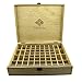 SXC Essential Oil Wooden Box Organizer Wood Storage Case Holds and Protects 68 Oils, Holds 56 5-15 mL Bottles and 12-10  mL Roller Bottles for Travel and Presentations, Large