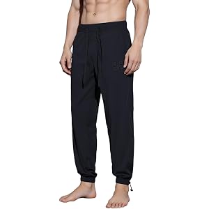 oiangi Mens Jogger Pants Athletic Sweatpants Quick Dry Lightweight Running Pants Elastic Waist Drawstring Mesh Panel Pockets