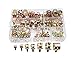 150PCS Spring Band Type Elastic Fuel Line Clamps, Silicone Vacuum Hose Pipe Tube Clamps(6mm 7mm 10mm 11mm 14mm 16mm 17mm)