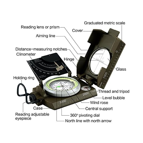 Easy-Catch-Professional-Multifunction-Military-Army-Metal-Sighting-Compass-inclinometer-for-Camping-Hiking-Waterproof-Compass