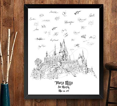 Amazon.com: Harry Potter Hogwarts Castle Wedding Guest Book Alternative ...