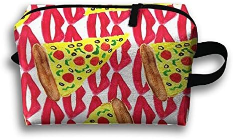 DTW1GjuY Lightweight And Waterproof Multifunction Storage Luggage Bag Lip Print Pizza