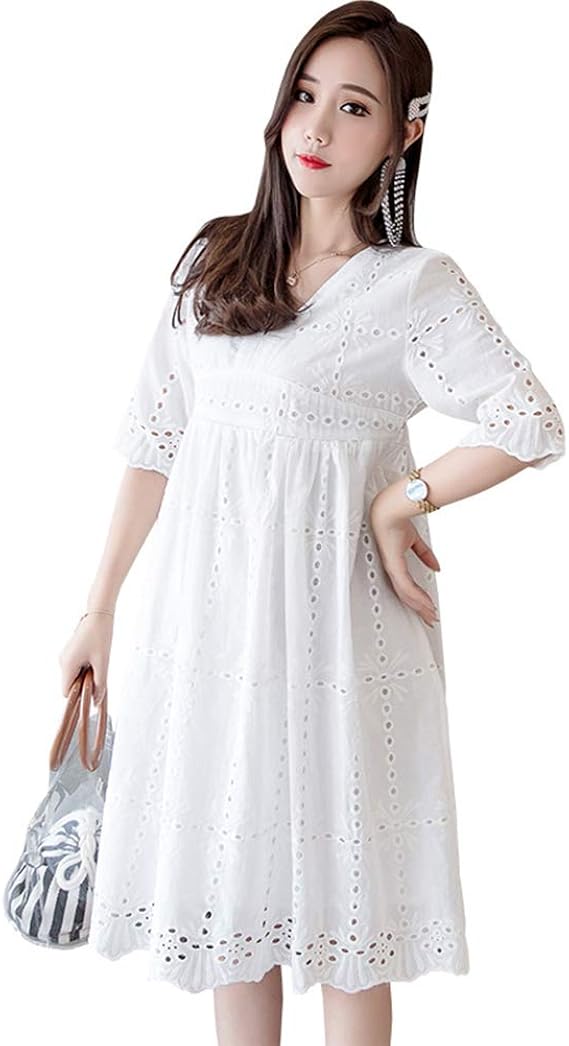 Amazon Co Jp Timecrash マタニティ ワンピース 授乳服 授乳口 マタニティウェア 妊娠ウェア マキシ丈 半袖 ロング丈 カジュアル シンプル フォーマル M 2xl 服 ファッション小物