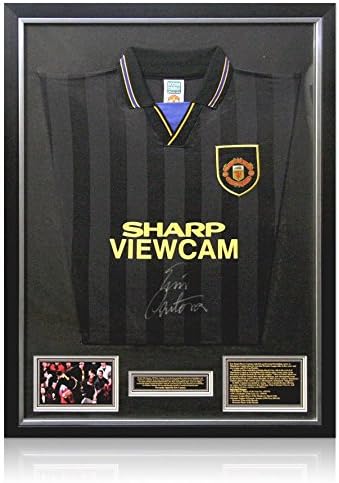 cantona signed shirt