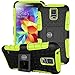 Galaxy S5 Cases for Women Or Men, Galaxy S5 Case Green (Caso) - Ultra Tough Wallet Thin Protection for Your Samsung Galaxy S5 Phone (Green)