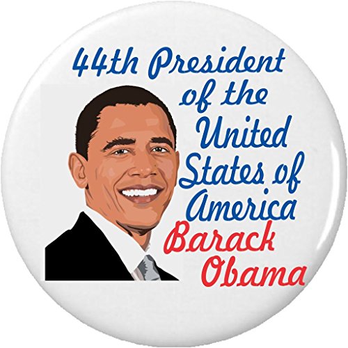 Commemorative 44th President United States Barack Obama 2.25â€ Large Button Pin