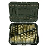 230Pcs HSS Twist Drill Bit Set Jobber Length