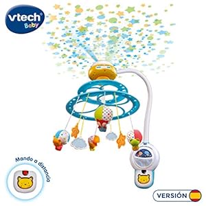 Comprar VTech - Baby Noche Estrellitas, Proyector móvil para bebé, con luces y sonidos relajantes, lámpara/módulo extraíble, mando distancia y temporizador.