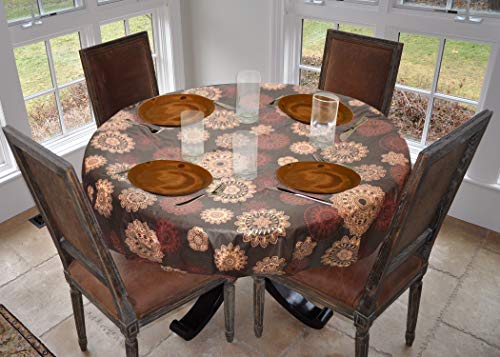 image for Covers For The Home Deluxe Stitched Edged Flannel Backed Vinyl Drop Ta