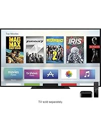 Apple TV 4K HD 32GB Streaming Media Player HDMI with Dolby Digital and Voice search by Asking the Siri Remote, Black, MQD22LL A-32G (Renewed)