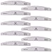 Makartt Nail File: 100/100 Grit Emery Boards for Nails, Doubled Sides Washable 10pcs Zebra Coarse Filer Kit for Shaping Acrylic and Extension Gel, Pedicure Manicure Tools Salon Home Use