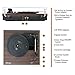 LP&No.1 Retro Belt-Drive Bluetooth Turntable with Separable Stereo Speakers,3 Speed Vinyl Record Player,Dark Brownthumb 4